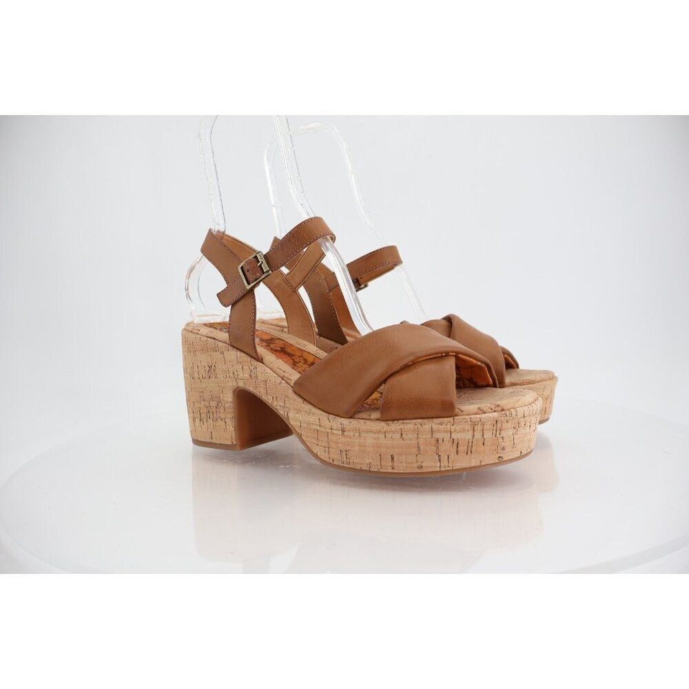 Kork-Ease Korks Calda Sandals Women's 11 Brown Platform Chunky Slingback Y2K